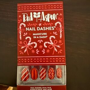 Red Aspen Nail Dashes - Candy Cane Kisses, NIB